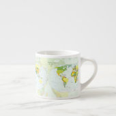 Tasse Expresso Carte mondiale Globe Pays Atlas (Droite)