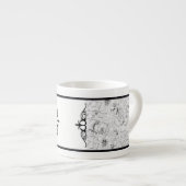 Tasse Expresso Carte Paris (Devant droit)