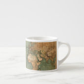 Tasse Expresso Carte vintage du monde antique (Droite)