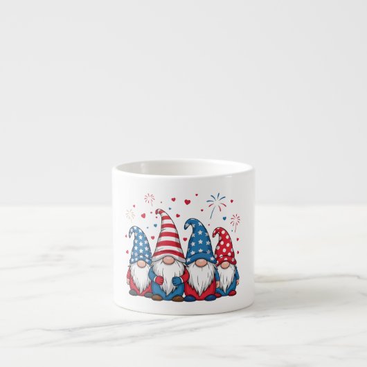 Tasse Expresso Cartoon États-Unis American Gnomes-68123 (Devant)