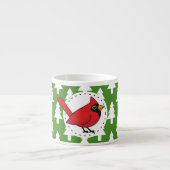 Tasse Expresso Cartoon Red Cardinal (Devant)