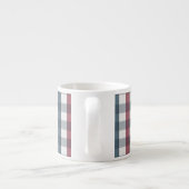 Tasse Expresso Cat Kitty et Motif plaid (Dos)
