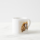 Tasse Expresso Cavalier Le Roi Charles Spaniel Peinture originale (Devant droit)