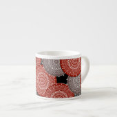 Tasse Expresso cercles géométriques modernes Abstraits formes ron (Devant droit)