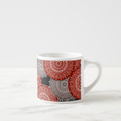 Tasse Expresso cercles géométriques modernes Abstraits formes ron (Droite)