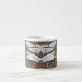 Tasse Expresso Cerf Blanc En Neige (Devant)