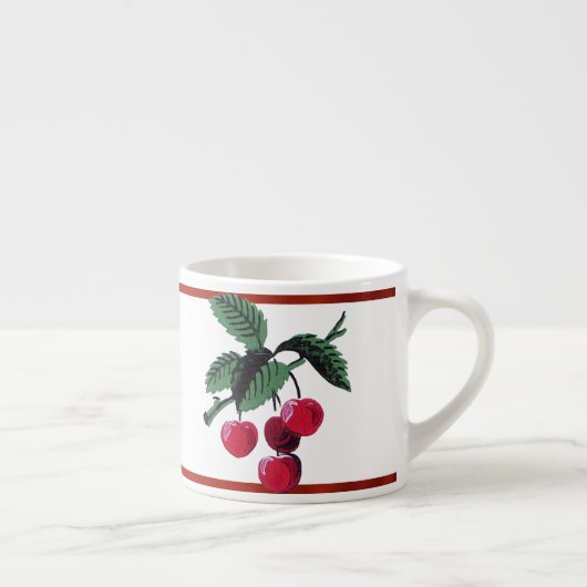 Tasse Expresso Cerises vintages (Droite)