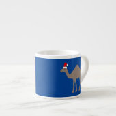 Tasse Expresso Chameau de Noël mignon (Devant droit)