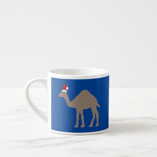 Tasse Expresso Chameau de Noël mignon (Gauche)
