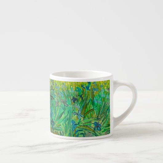 Tasse Expresso Champ Van Gogh avec Irises près d'Arles (Droite)