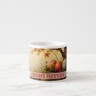 Tasse Expresso Charme de floraison printanière avec splendeur d'œ