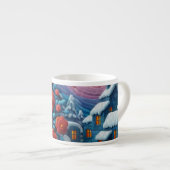 Tasse Expresso Charme d'hiver  (Devant droit)