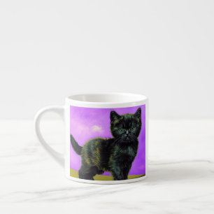 Tasse Expresso Chat de style Van Gogh