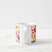 Tasse Expresso Chat, dragon, et panda chanceux de la Chine (Dos)