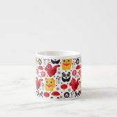 Tasse Expresso Chat, dragon, et panda chanceux de la Chine (Devant)