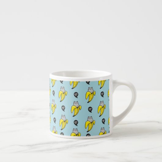 Tasse Expresso Chat en banane (Droite)
