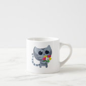 Tasse Expresso Chat et fleurs mignons de Kitty (Droite)