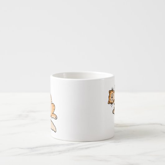 Tasse Expresso Chat tigré orange (Devant)