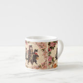 Tasse Expresso Chat Vintage jolie chatons antiques chatons (Devant droit)