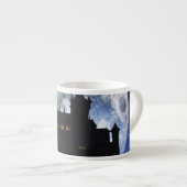 Tasse Expresso Château d'Imaginaire la nuit (Devant droit)