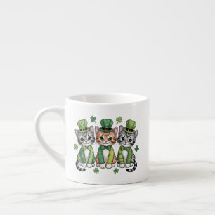 Tasse Expresso Chatons chanceux de la Saint-Patrick-47474