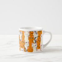 Chats blancs et gingembre motif yeux verts yeux bl