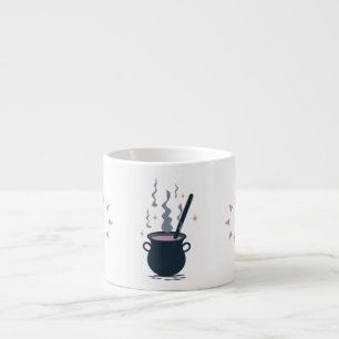 Tasse Expresso Chaudière magique d'Halloween ensorcelante