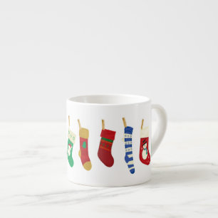 Tasse Expresso Chaussures de Noël Bouchons de spécialité
