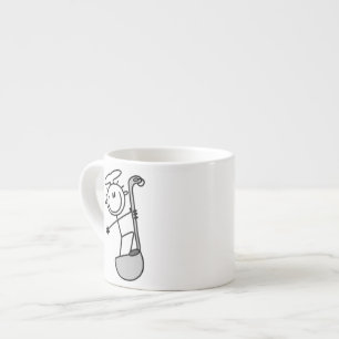Tasse Expresso Chef Bonhomme Allumette Avec Louche