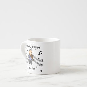 Tasse Expresso Chemises et Cadeaux pour Joueuse de Violon en Silh