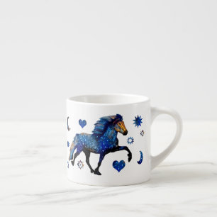 Tasse Expresso Cheval islandais Stary Night