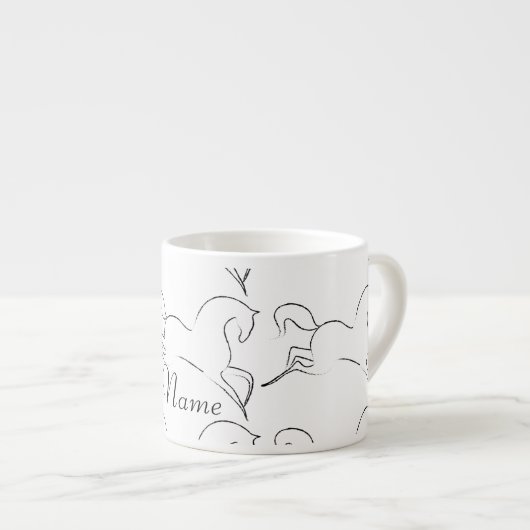 Tasse Expresso Cheval sauvage Thunder_Cove (Devant droit)