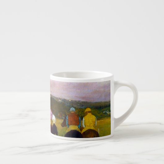 Tasse Expresso Chevaux de course Edgar Degas à Longchamp (Droite)