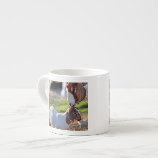 Tasse Expresso Chèvre et bébé de mère (Devant gauche)