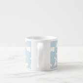 Tasse Expresso Chèvres jouant - bleus layette (Dos)