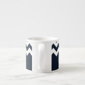 Tasse Expresso Chevron bleu (Dos)