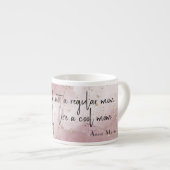 Tasse Expresso Chic et élégante dame | Mère personnalisée en marb (Devant droit)