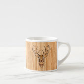 Tasse Expresso Chic Queue blanche Cerf Buck Tête Lumière Grain de (Droite)