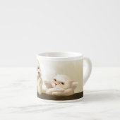 Tasse Expresso Chien angélique et chat sur Cloud (Devant droit)