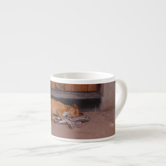 Tasse Expresso Chien au repos (Devant droit)