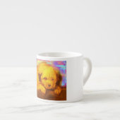 Tasse Expresso Chien blanc (Devant droit)