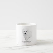Tasse Expresso Chien chiot maltais le plus mignon (Devant)