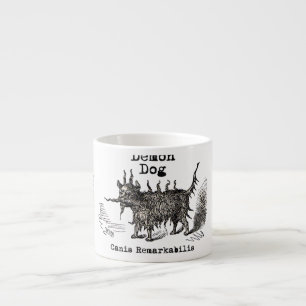 Tasse Expresso Chien Démon Vintage Drôle Mignon