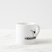 Tasse Expresso Chien drôle de beagle (Devant droit)