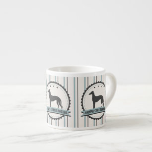 Tasse Expresso Chien paresseux du coureur retiré par lévrier