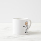 Tasse Expresso Chiffre masculin infirmière de bâton (Devant droit)