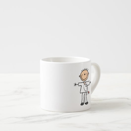 Tasse Expresso Chiffre masculin infirmière de bâton (Devant droit)
