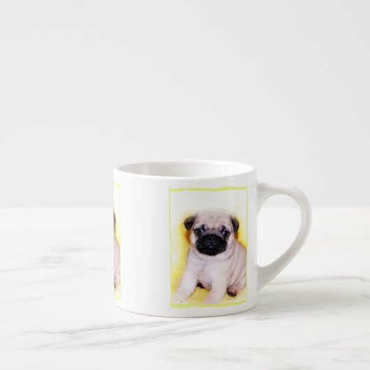 Tasse Expresso Chiot de carlin (Droite)