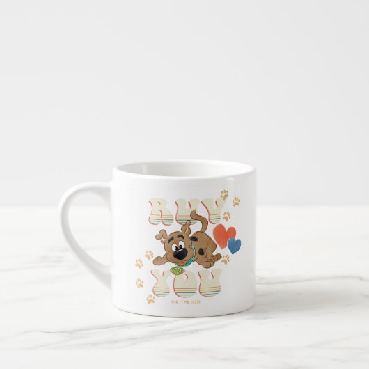 Tasse Expresso Chiot Scooby-Doo "Ruv You" (Gauche)