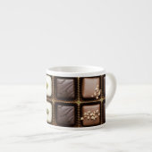 Tasse Expresso Chocolat de luxe fait main dans une boîte (Devant droit)